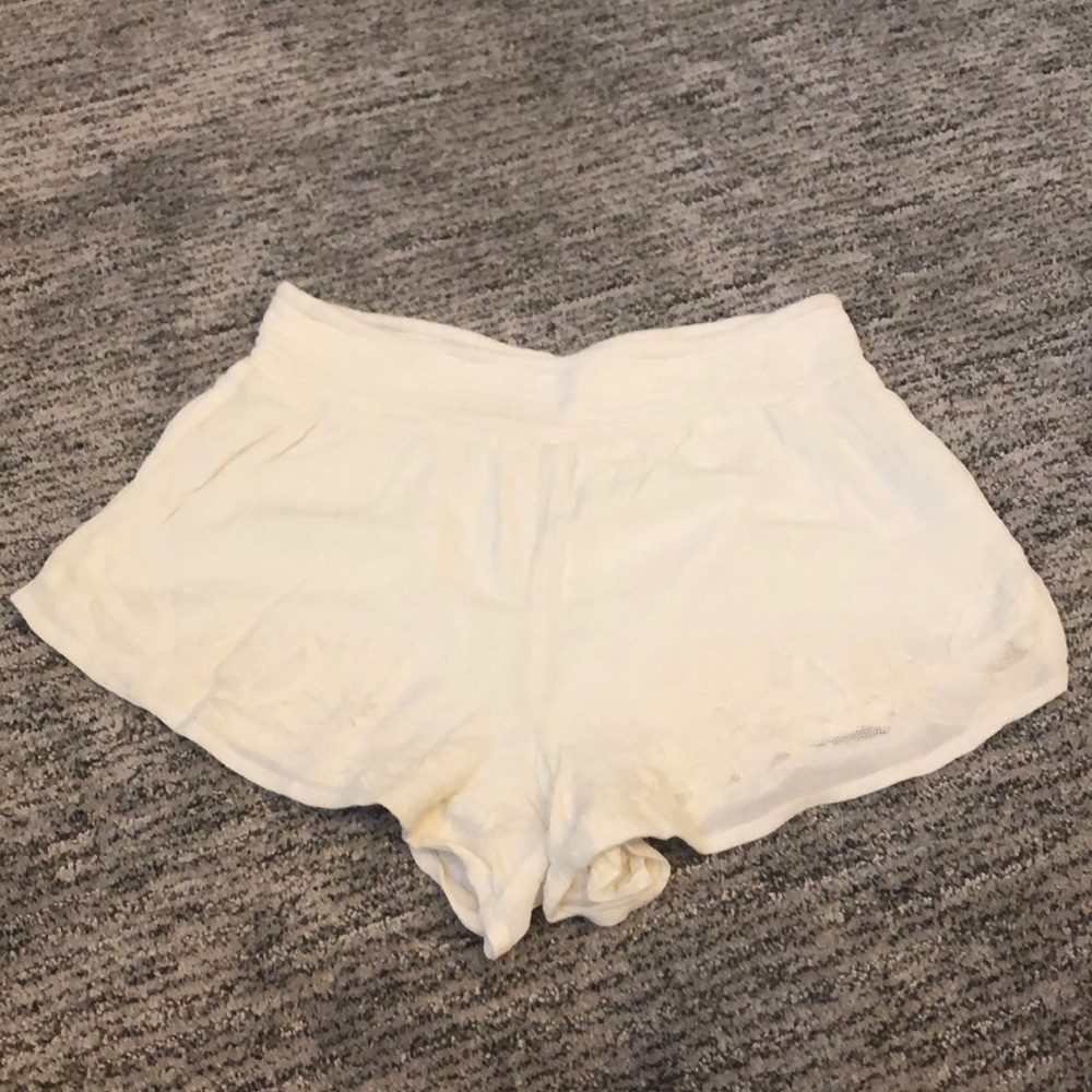 White Volcom shorts